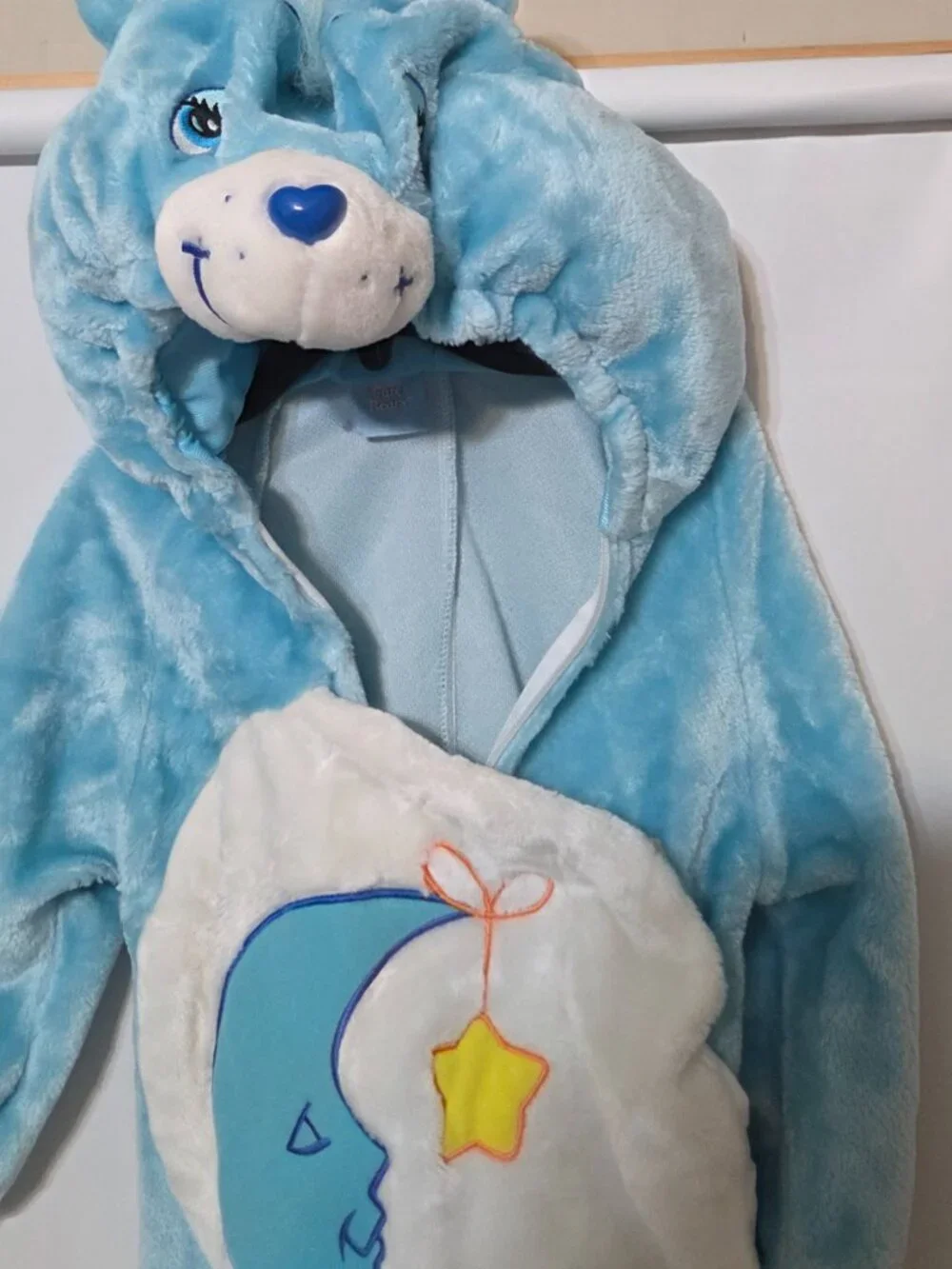 VTG Care Bears Moon Bedtime Bear Blue One Piece Costume Toddler Size 3T-4T
